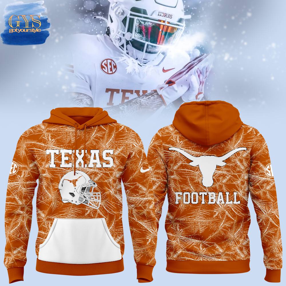 Texas Longhorns The Icy Limited Edition Orange Hoodie 1