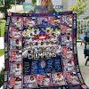 Texas Rangers 2023 World Series Champions Fleece Blanket Quilt