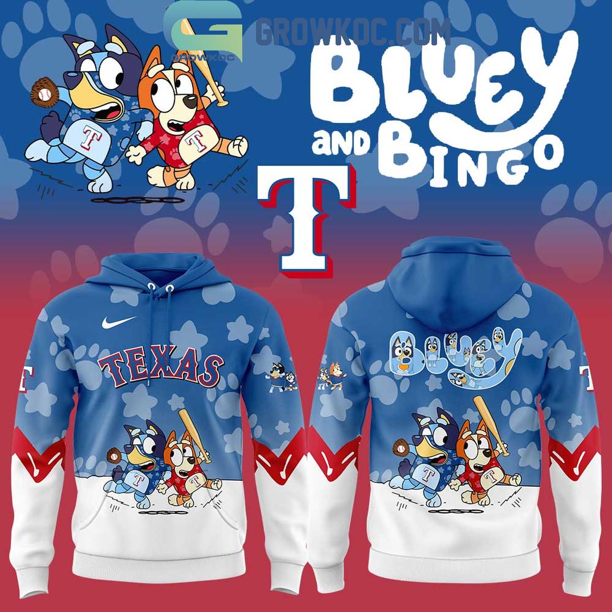 Texas Rangers Bluey And Bingo Hoodie Shirt 1 W73DD