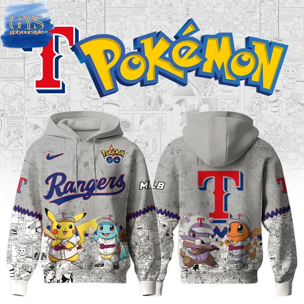 Texas Rangers x Pokemon GO Special Edition Hoodie 1