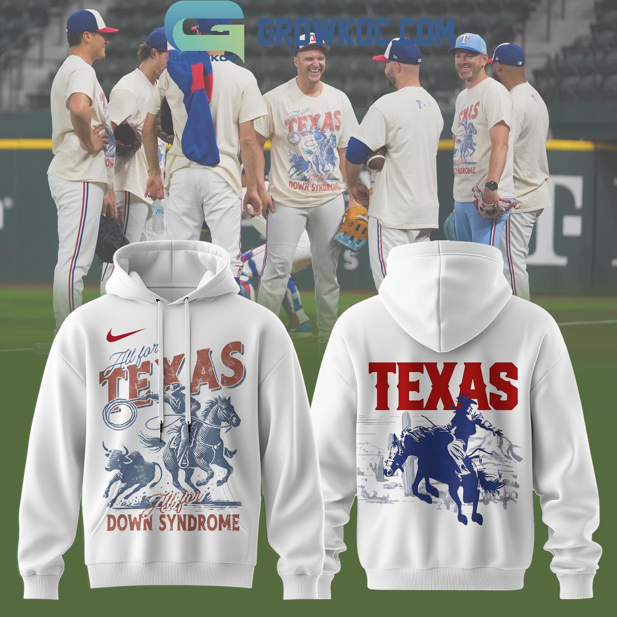 Texas Rangers x The Burger Family Foundation Hoodie Shirt 1 vdJJT