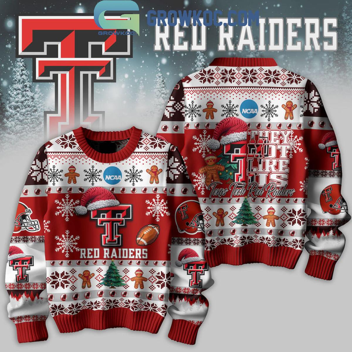 Texas Tech Red Raiders Football They Not Like Us Christmas Ugly Sweater 1 Ip4CZ