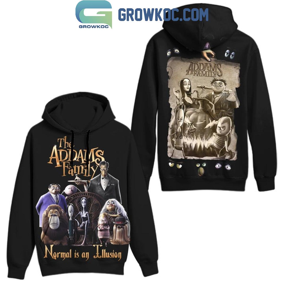 The Addams Family Tim Burtons Normal Is An Illusion Hoodie T Shirt 1 SvNuQ