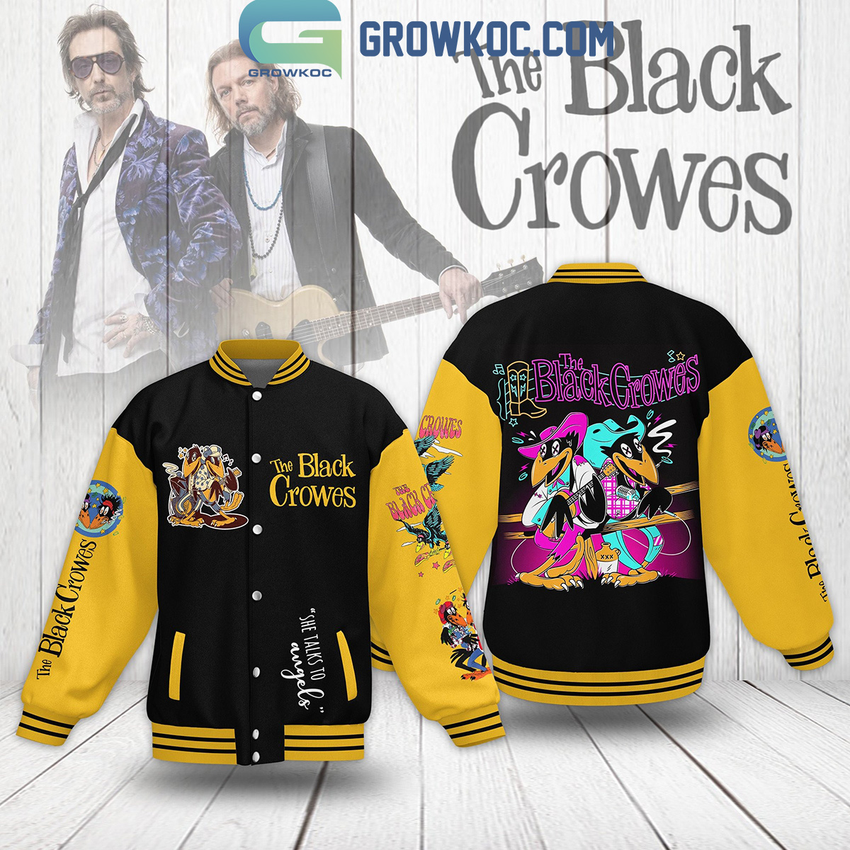 The Black Crowes She Talks To Angels Fan Baseball Jacket2B1 iOU6l