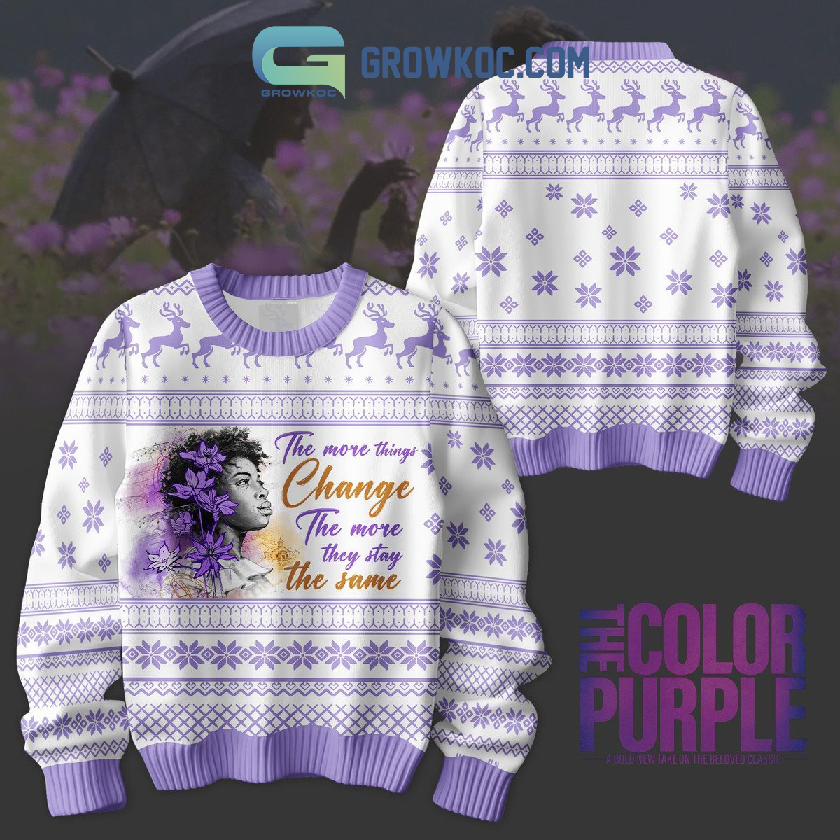 The Color Purple The More Things Change Ugly Sweater2B1 T7wIM