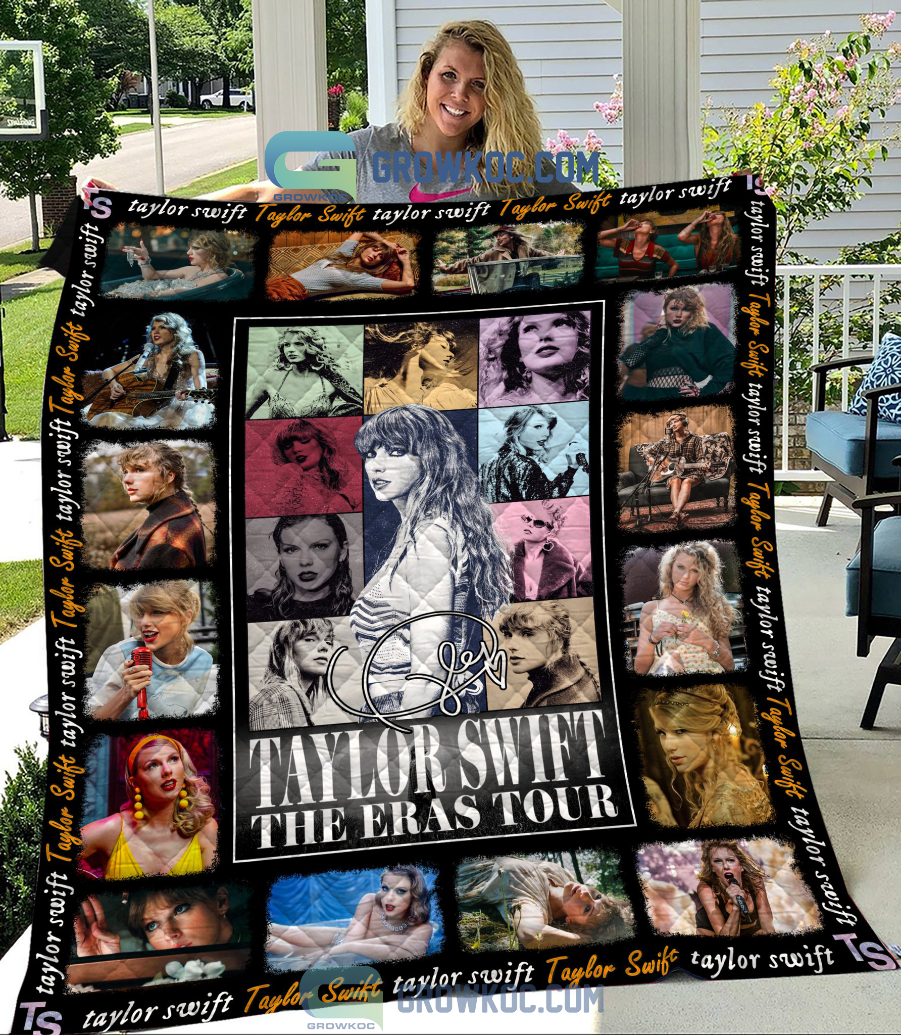 The Eras Tour Taylor Swift All Album Fleece Blanket Quilt2B1 LNOiN