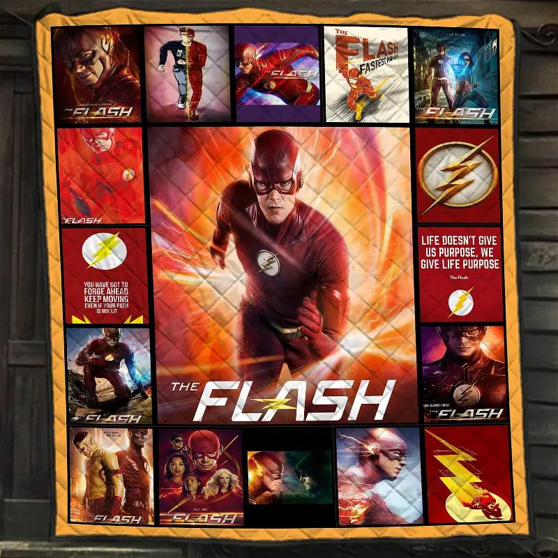 The Flash Blanket The Flash Dc Comics Characters Gift For Lovers Quilt 0