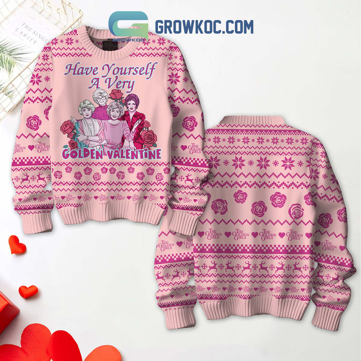 The Golden Girl Golden Valentine Ugly Sweater2B1 3sAs0