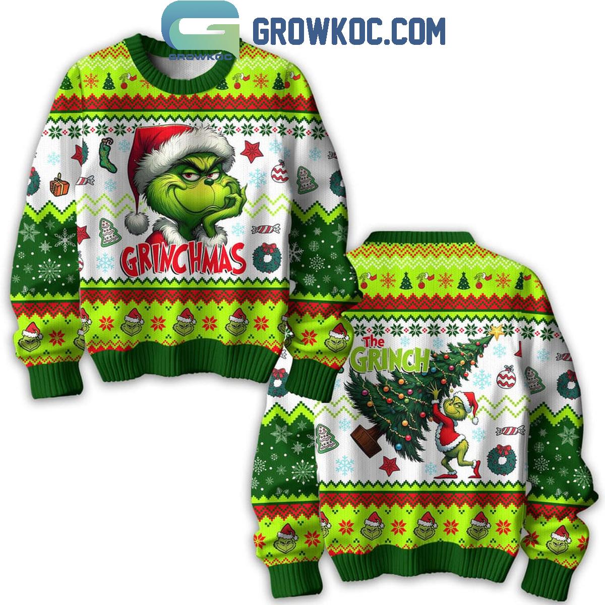The Grinch And Holidays Merry Christmas Ugly Sweater 1 sVYXR