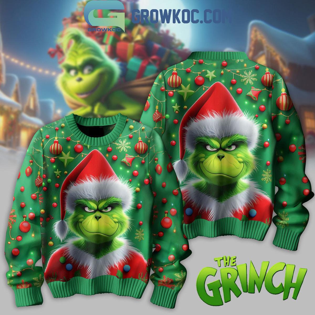 The Grinch Grumpy Monster In Christmas Ugly Sweater 1 c8Zia