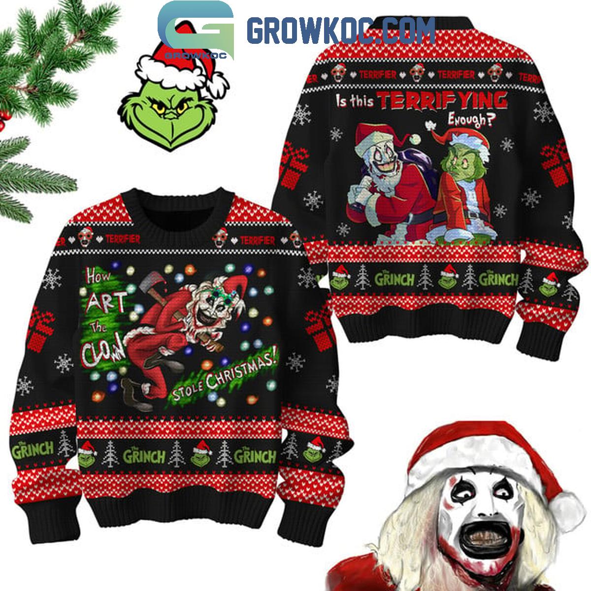 The Grinch Is This Terrifying Everday Merry 2024 Christmas Ugly Sweater 1 cEzb3