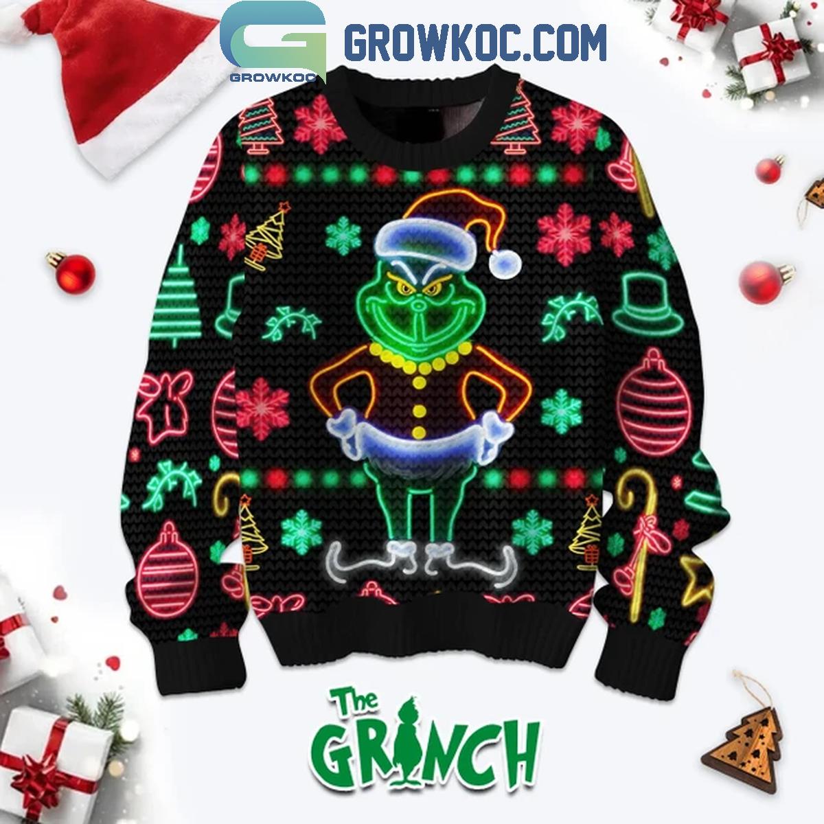 The Grinch Merry Grinchmas Celebrating 2024 Christmas Lights Ugly Sweater 1 rLmZo