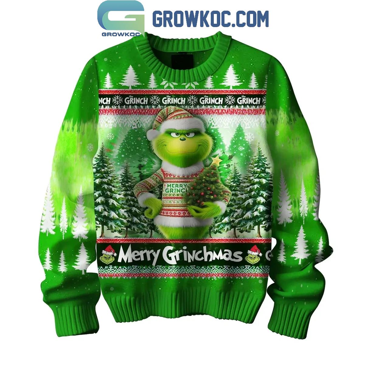 The Grinch Merry Grinchmas Celebrating Christmas Ugly Sweater 1 DRono