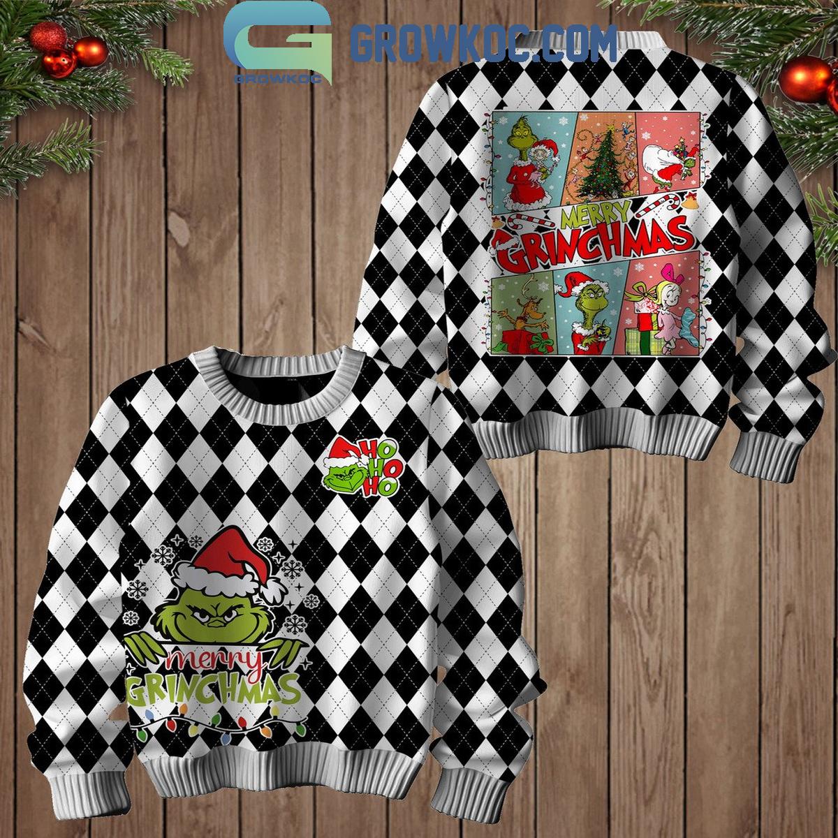 The Grinch Merry Grinchmas Christmas Be Merry Ugly Sweater 1 XG5r5