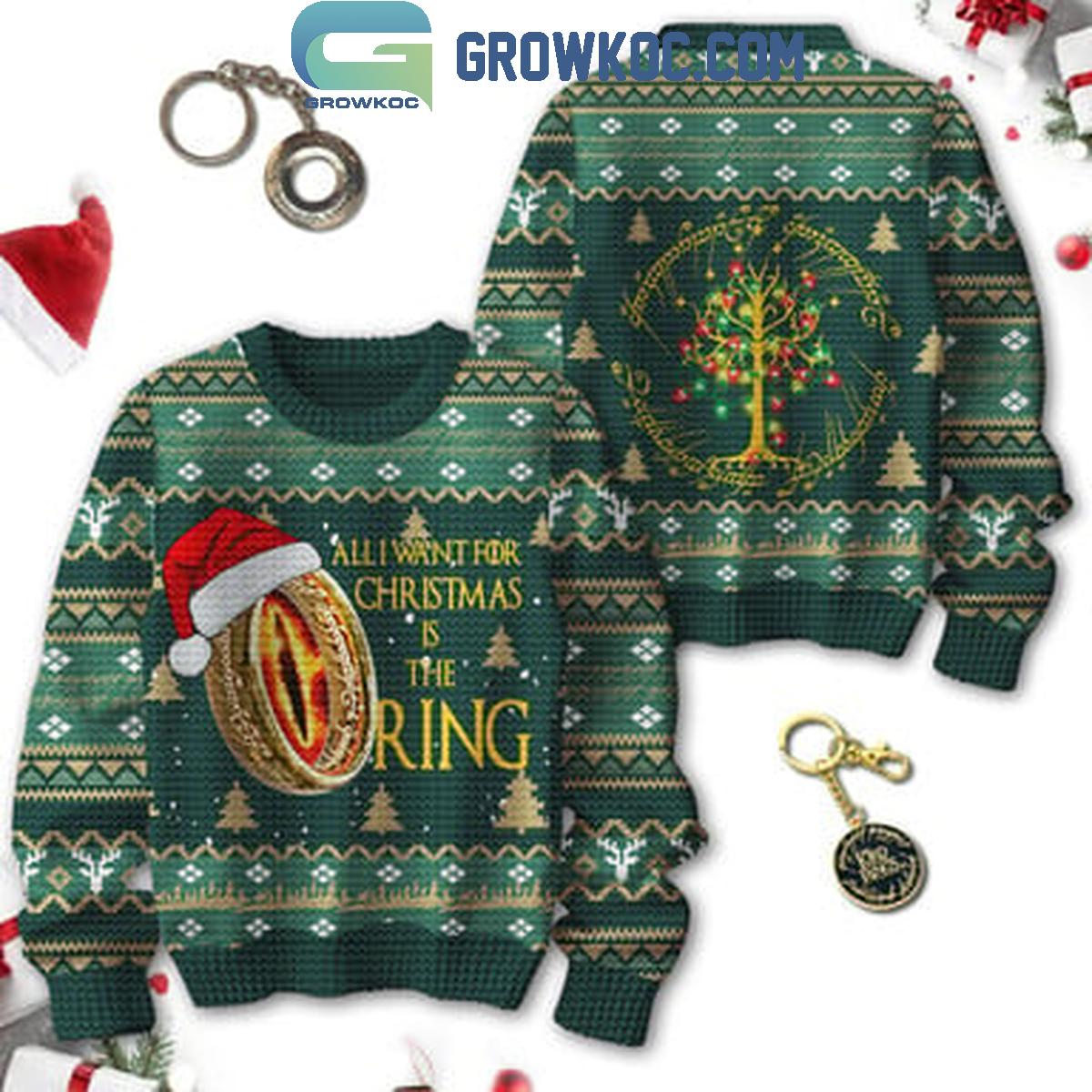 The Lord Of The Rings All I Want For Christmas Is The Ring 2024 Ugly Sweater 1 6ghBw