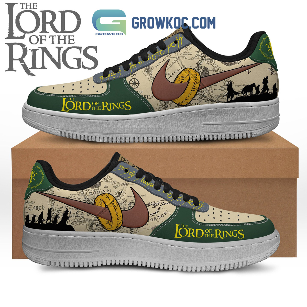The Lord Of The Rings Mid Earth Map Air Force 1 Shoes2B1 lhCrN