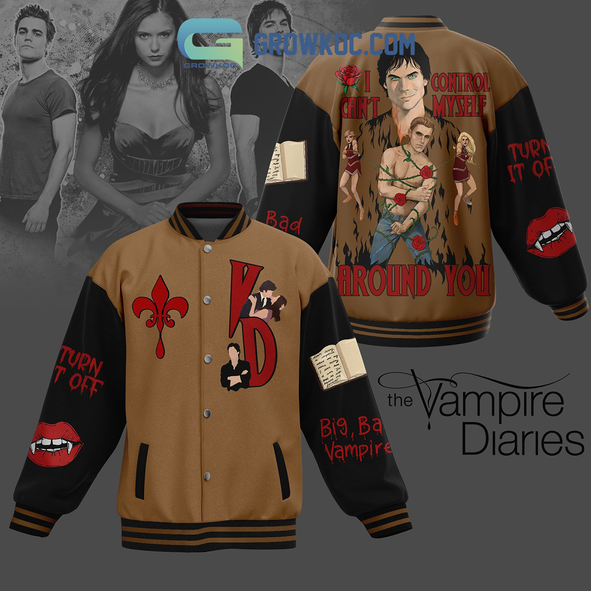 The Vampires Diaries Around You Baseball Jacket2B1 9aGPc