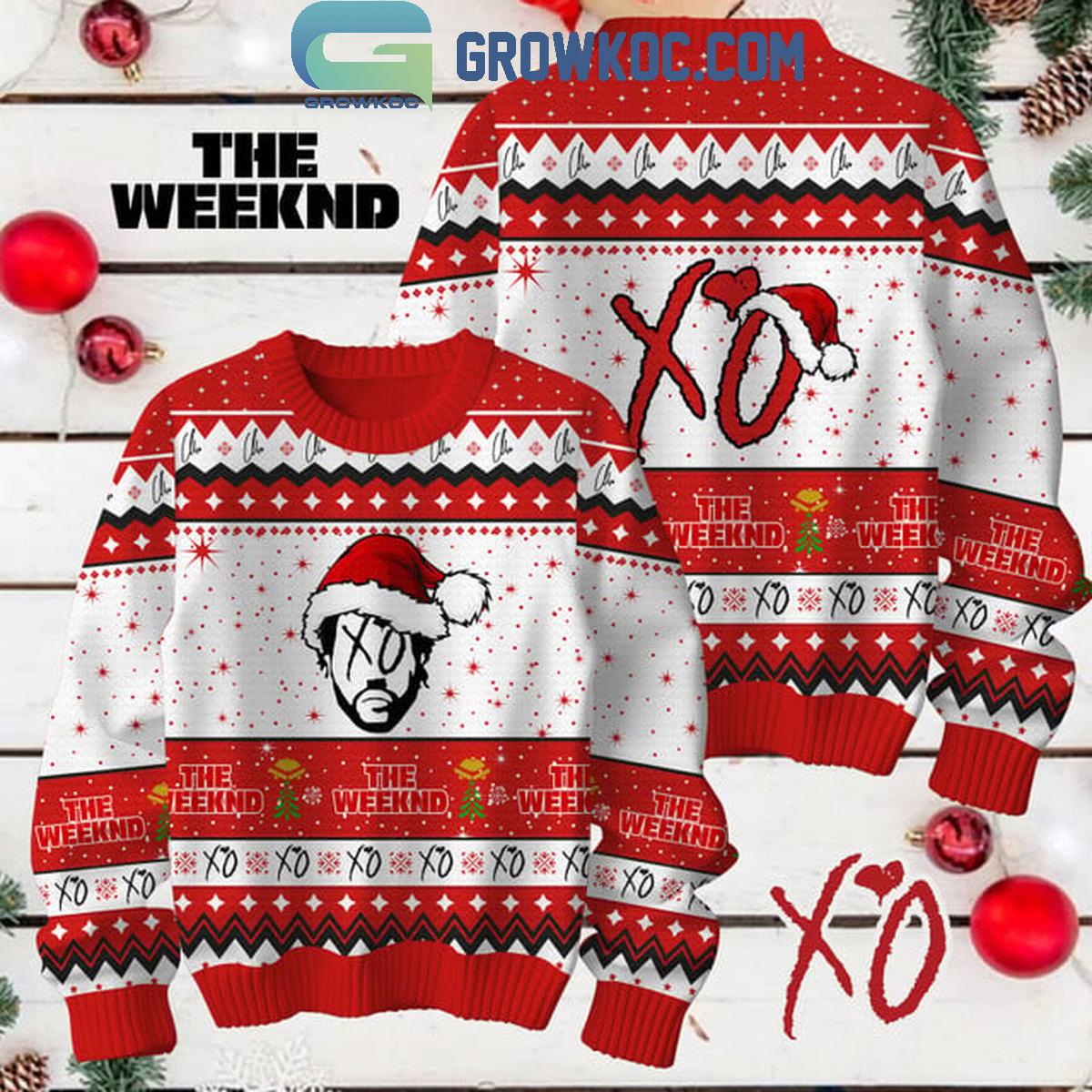 The Weeknd Have A Merry XO Christmas Ugly Sweater 1 xCvsP