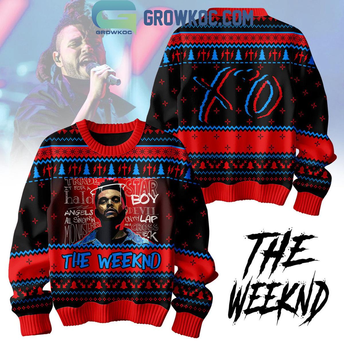 The Weeknd XO Album 2024 Angels All Singin In Monasteries Christmas Ugly Sweater 1 ZcQ7J