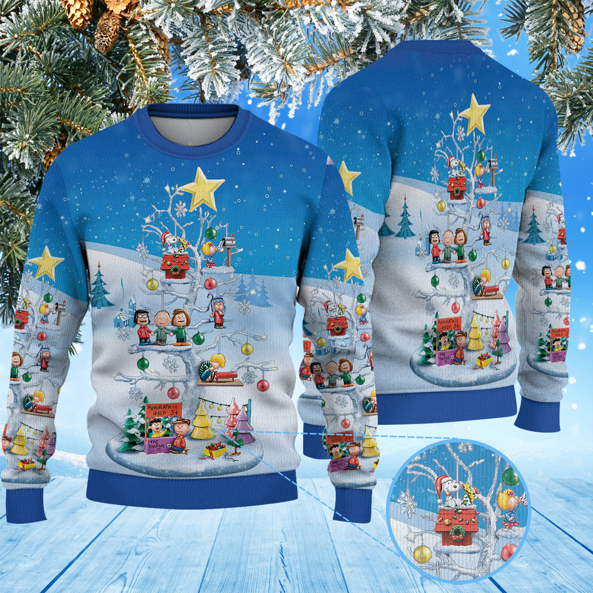 The Peanuts Snoopy Christmas Knitted Sweater 2 1