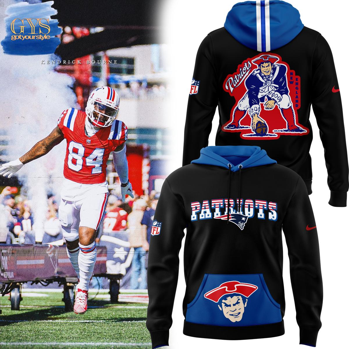 Throwback New England Patriots Rewind Club Limited Hoodie 1