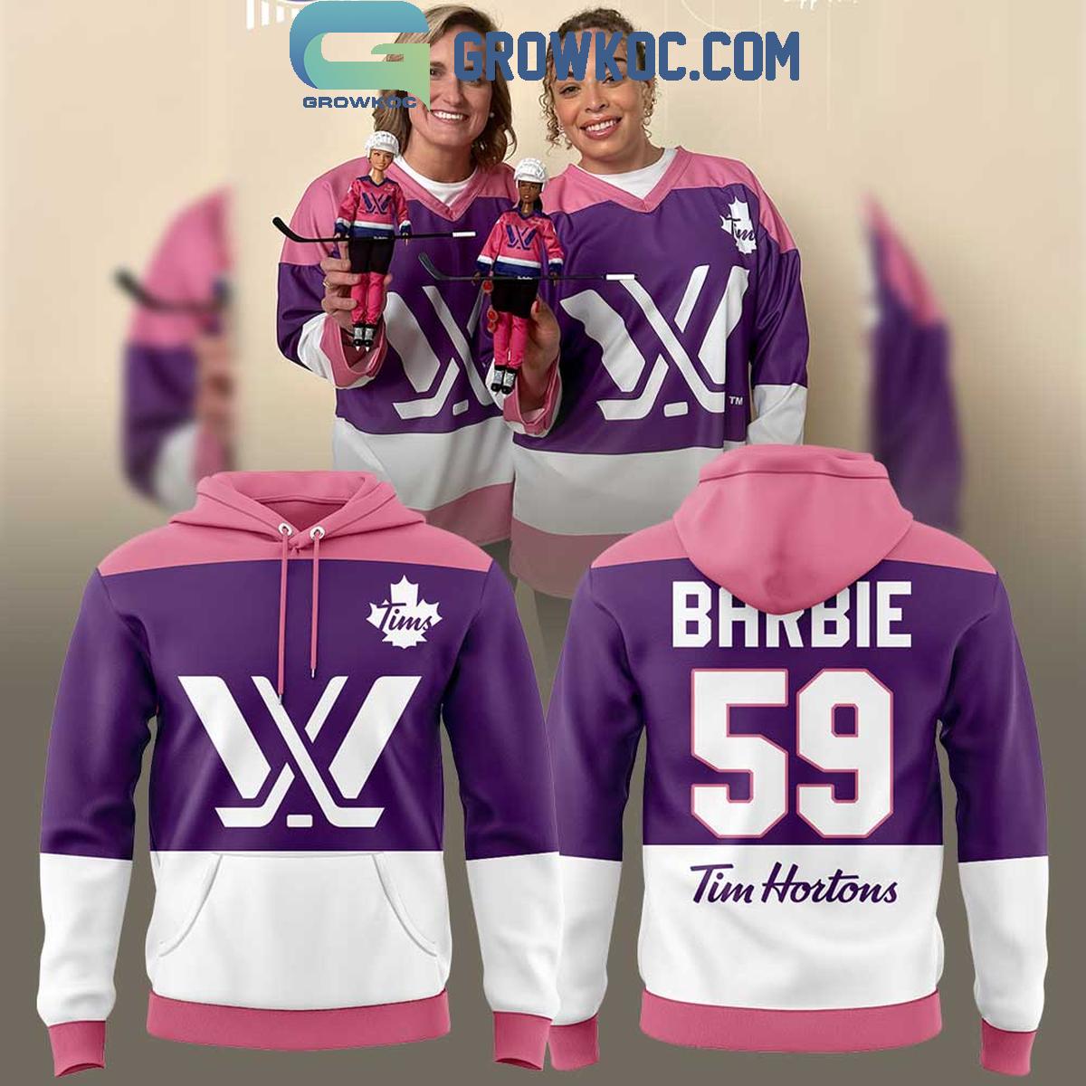 Tim Hortons x PWHL Barbie Hoodie Shirt 1 bCdzd