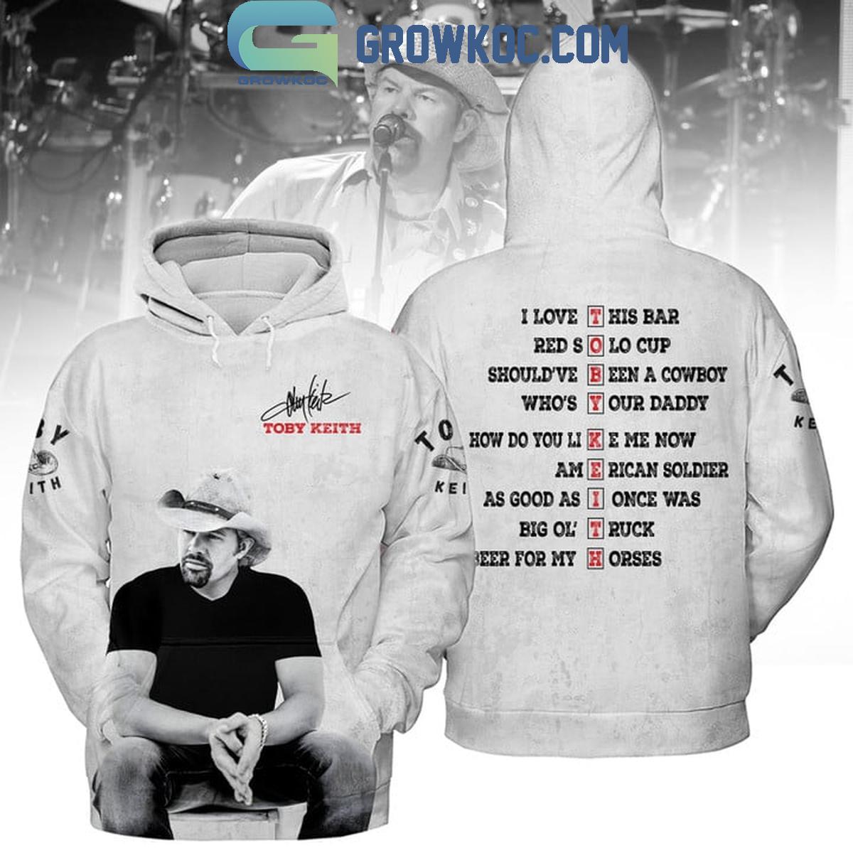 Toby Keith I Live This Bar Red Soup Whos Your Daddy Hoodie T Shirt 1 fo9Tw