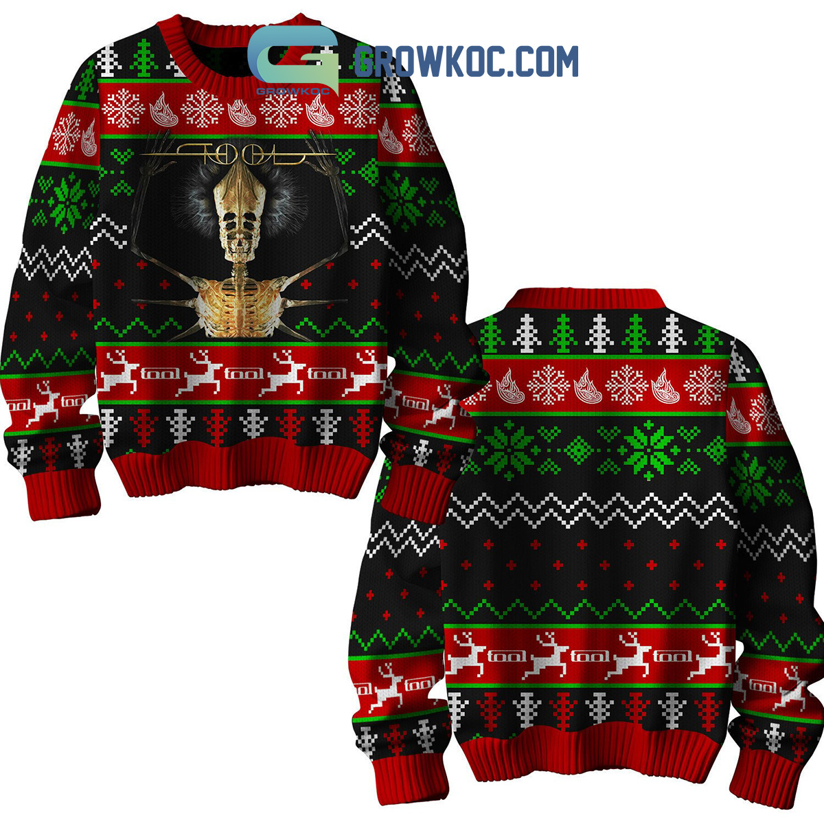 Tool Band Rock Seasons Greetings Ugly Sweater2B1 h983L