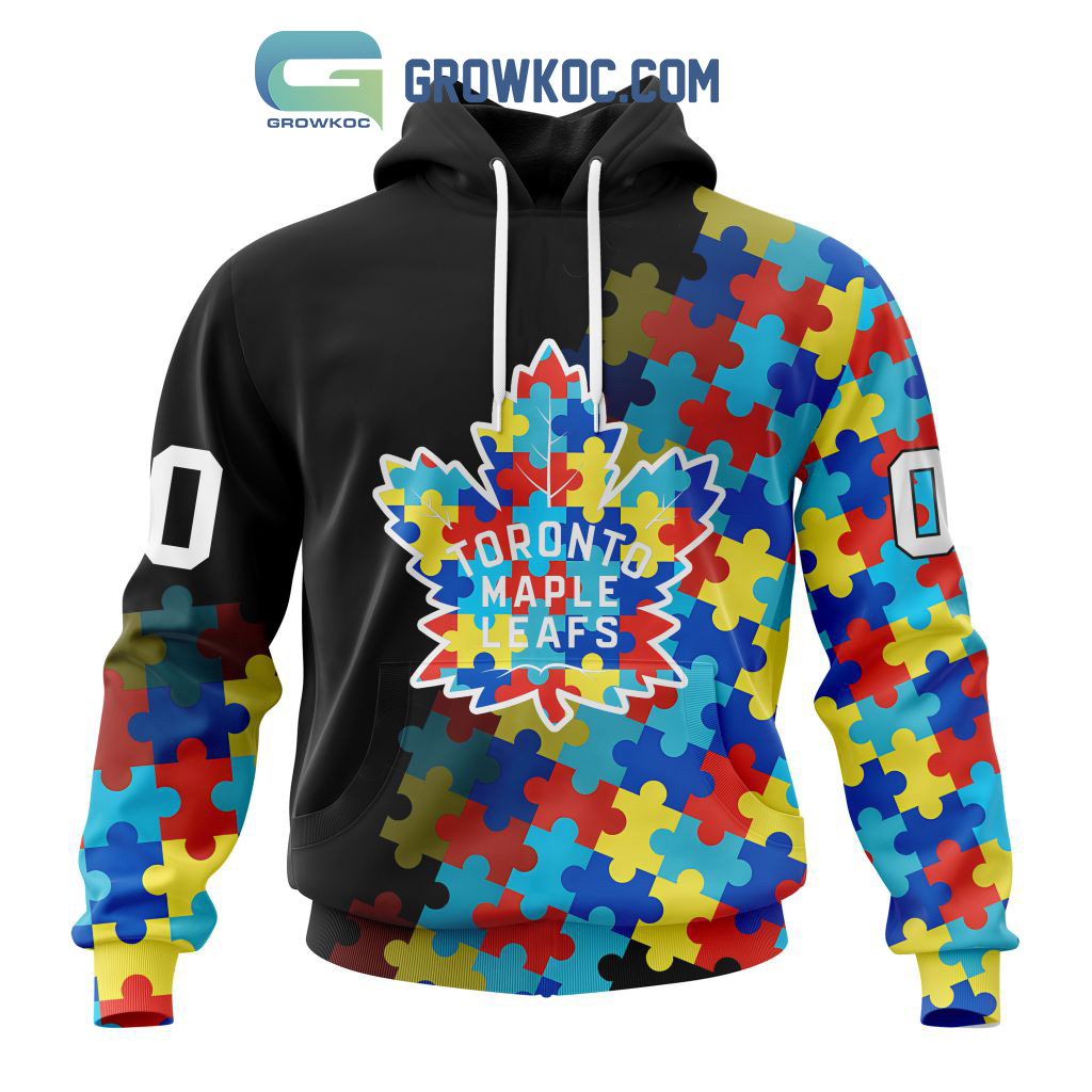 Toronto Maple Leafs Puzzle Design Autism Awareness Personalized Hoodie Shirts2B1 N8RIa