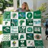 Tulane Green Wave Ncaa Quilt Blanket Bedding Set 0