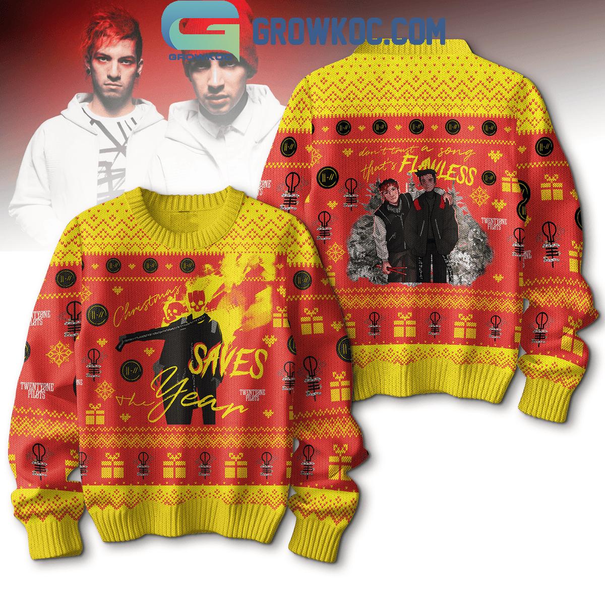 Twenty One Pilots Saves Year Flawless Christmas Ugly Sweater 1 fTo0y