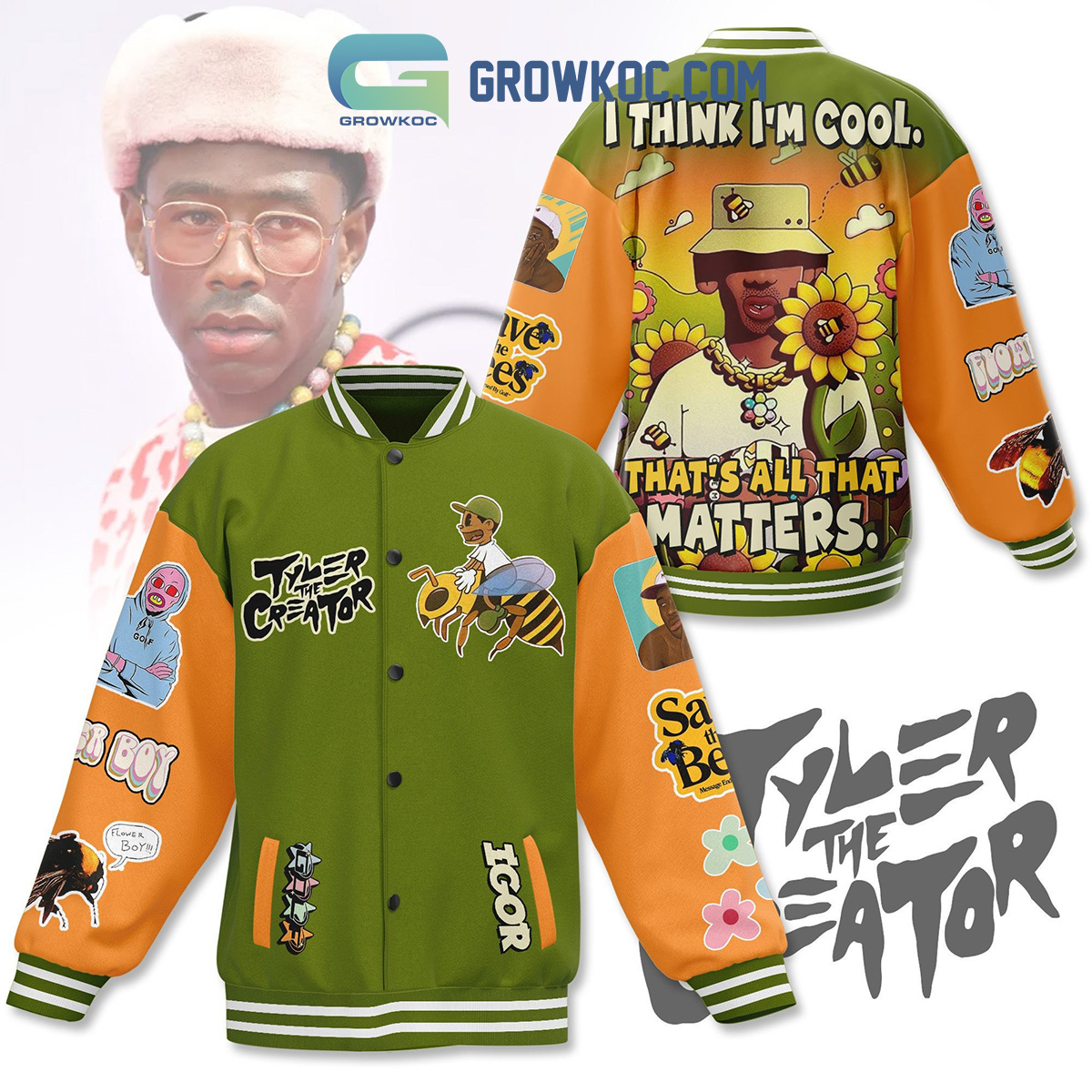 Tyler The Creator I Think Im Cool Baseball Jacket2B1 TIkpD