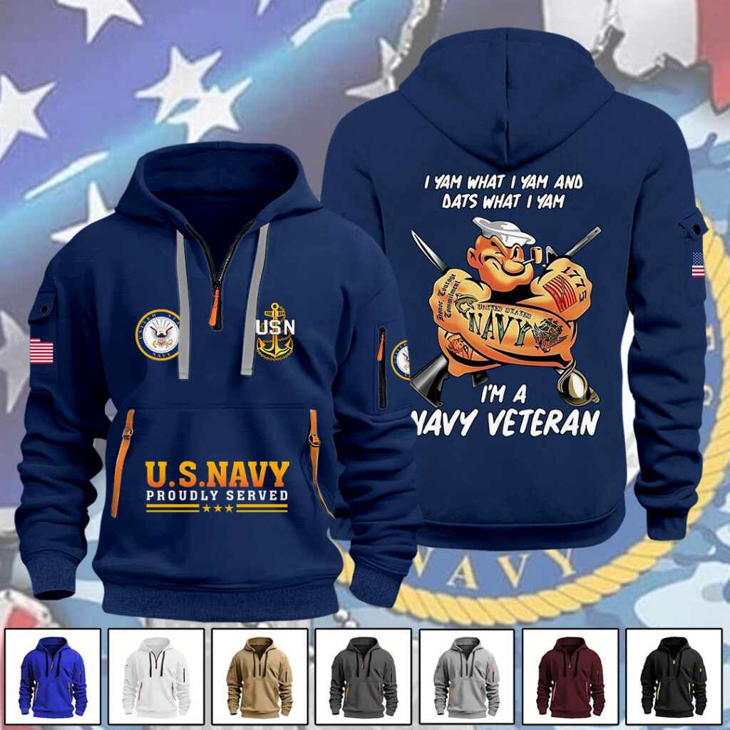 US NAVY 2D QUARTER ZIP HOODIE TMTHU987 1 1024x1024 1