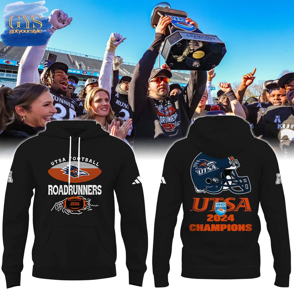 UTSA Myrtle Beach 2024 Champions Black Hoodie 1