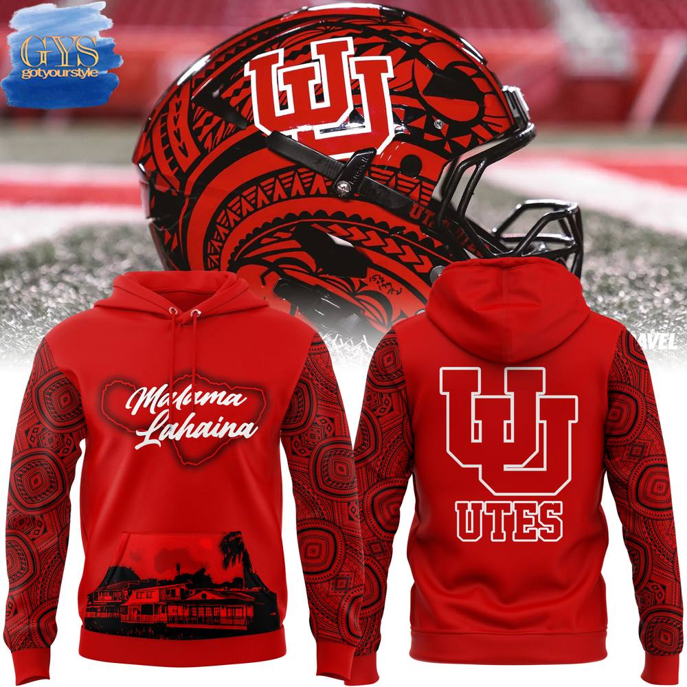 Utah Utes Malama Lahaina Special New Edition Hoodie 1