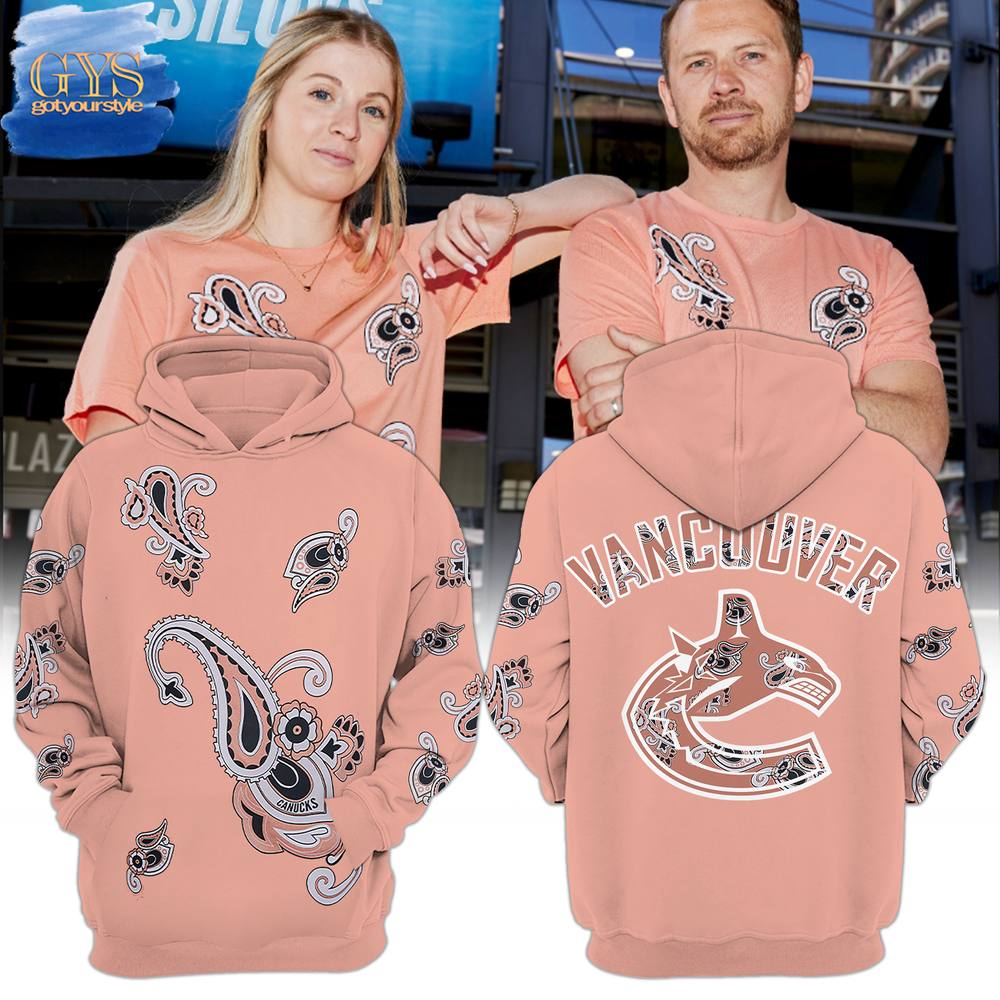 Vancouver Canucks Hockey Paisley Limited Edition Hoodie 1