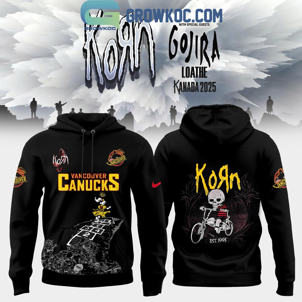 Vancouver Canucks x Korn Kanada Tour 2025 Hoodie Shirt 1 pFinN