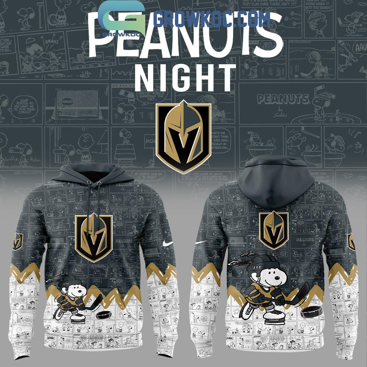 Vegas Golden Knights 75th Anniversary of Peanuts Hoodie T Shirt 1 5R0cz