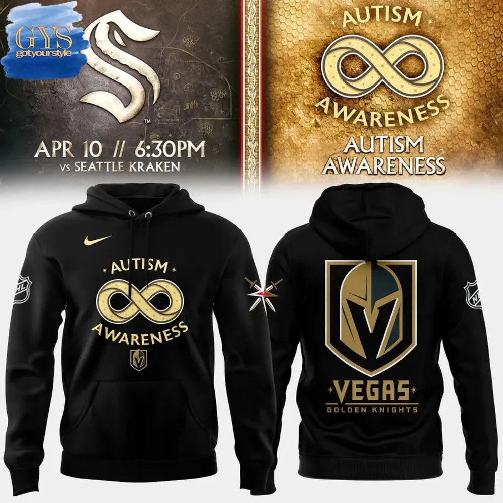 Vegas Golden Knights Autism Awareness Limited Edition Hoodie 1