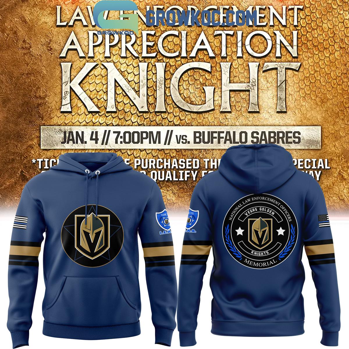 Vegas Golden Knights Memorial Law Enforcement Appreciation 2024 Hoodie T Shirt 1 GzWgI