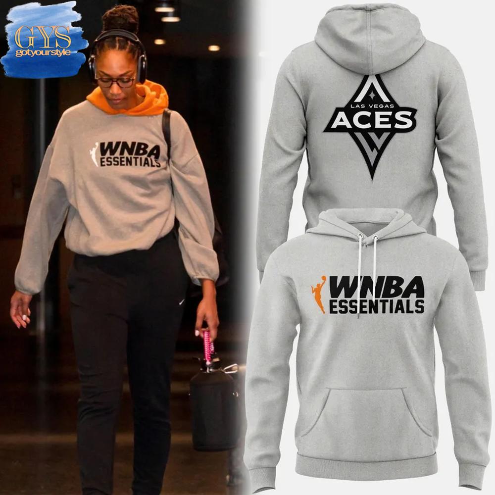 WNBA Las Vegas Aces x Essentials Limited Edition Grey Hoodie 1