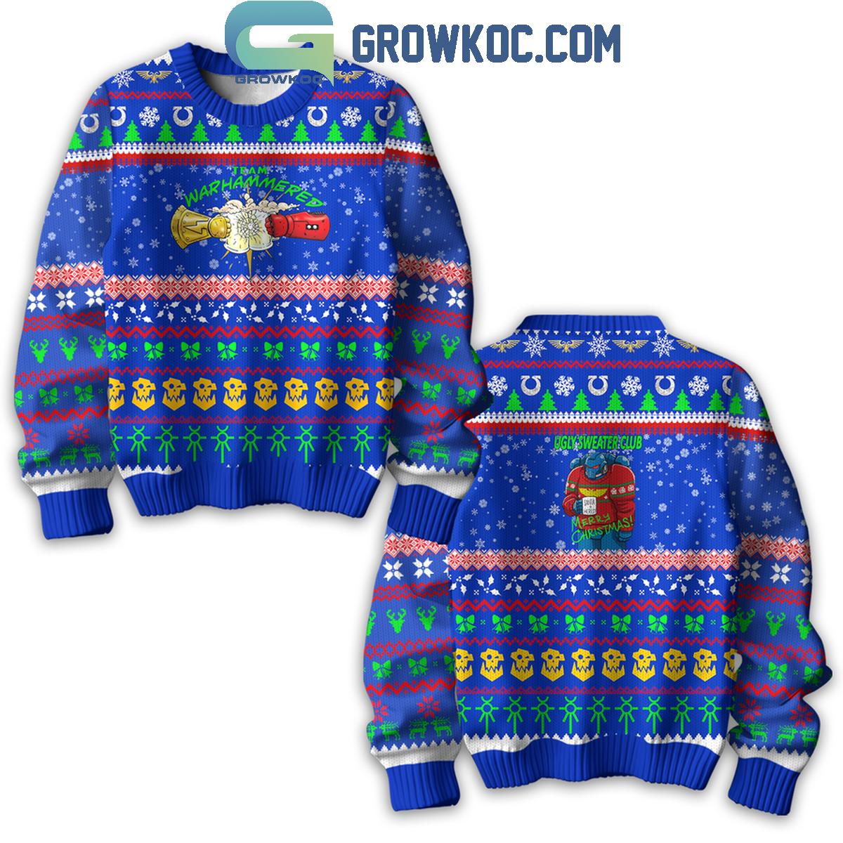Warhammer I Am Warhammered Ugly Sweater Club Merry Christmas Ugly Sweater 1 fPgYb