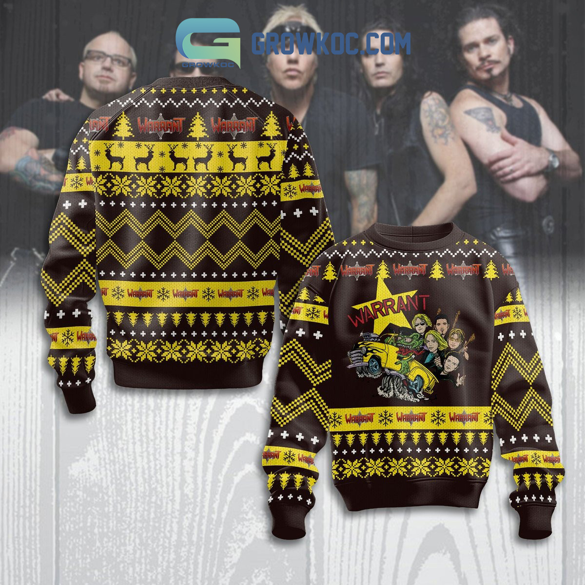 Warrant American Band Fan Ugly Sweater2B1 WvZVN