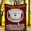 Washington Commanders FedEx Field Stadium Fleece Blanket Quilt2B1 UftxS