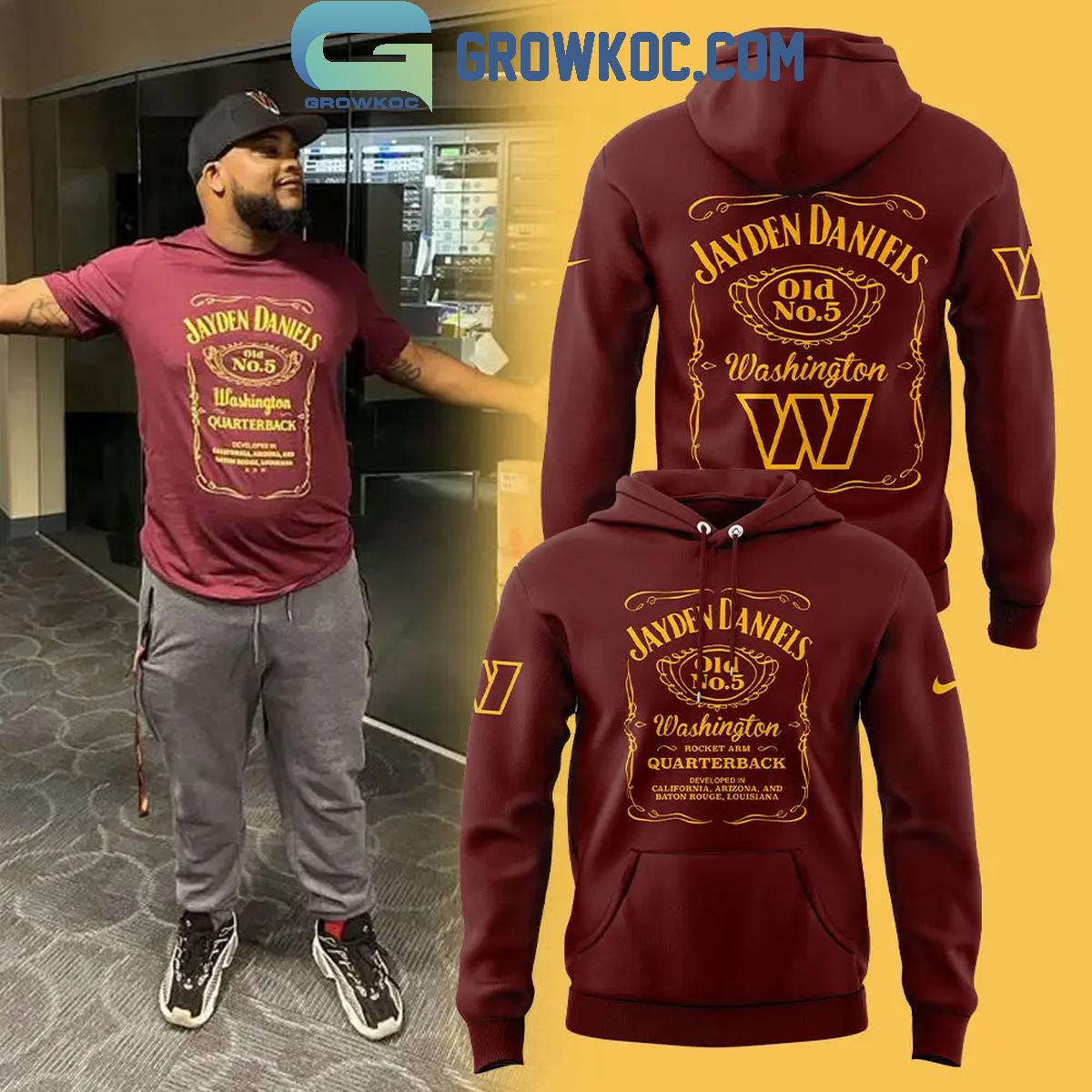 Washington Commanders Jayden Daniels Commanders Quarterback Hoodie T Shirt 1 0JmKR