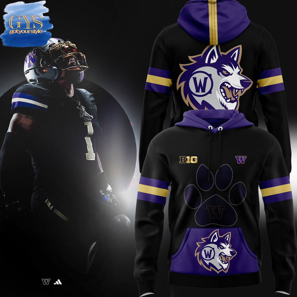 Washington Huskies x Warcraft Black Night Special New Edition Hoodie 1