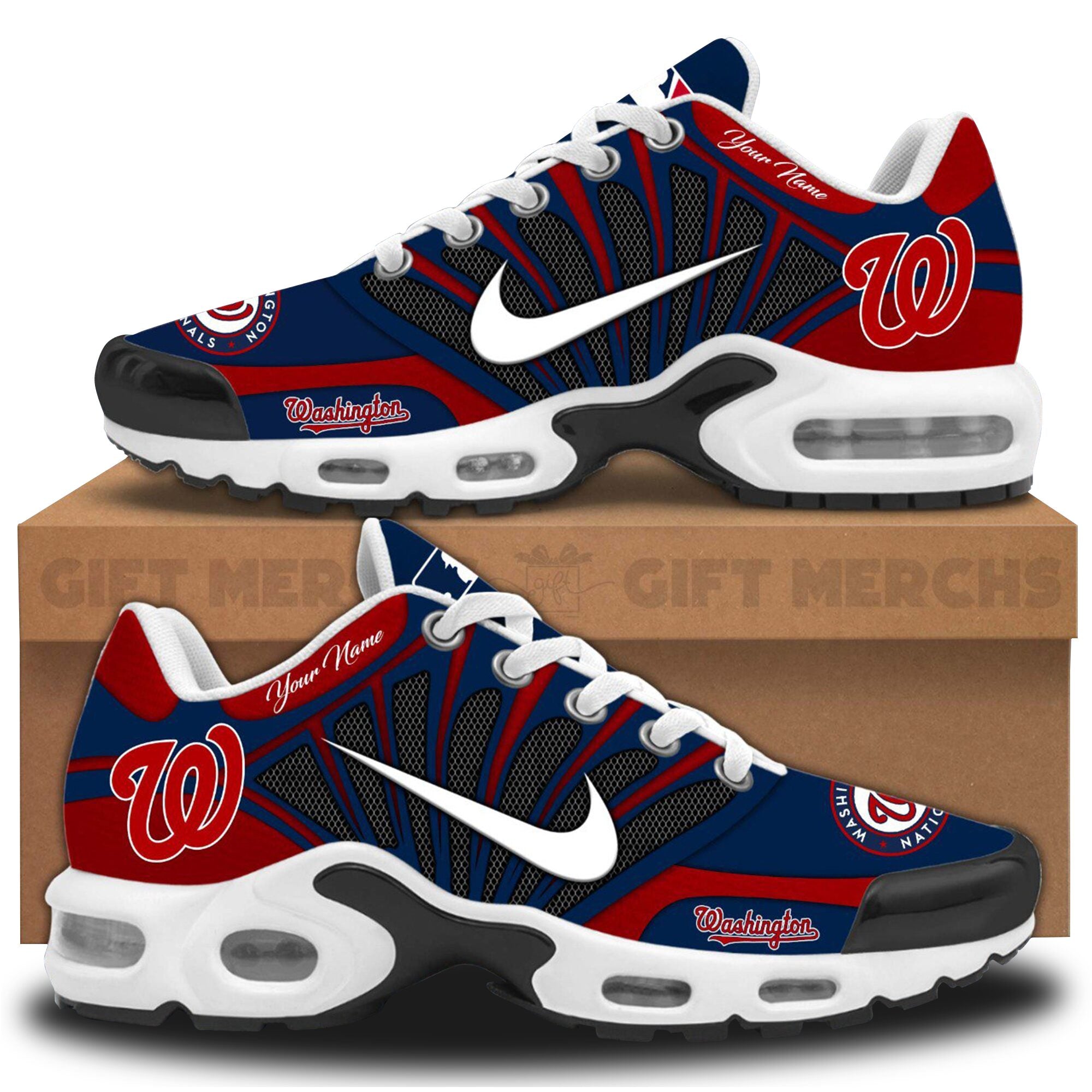 Washington Nationals Customized Sport Shoes PT6604 BAD5