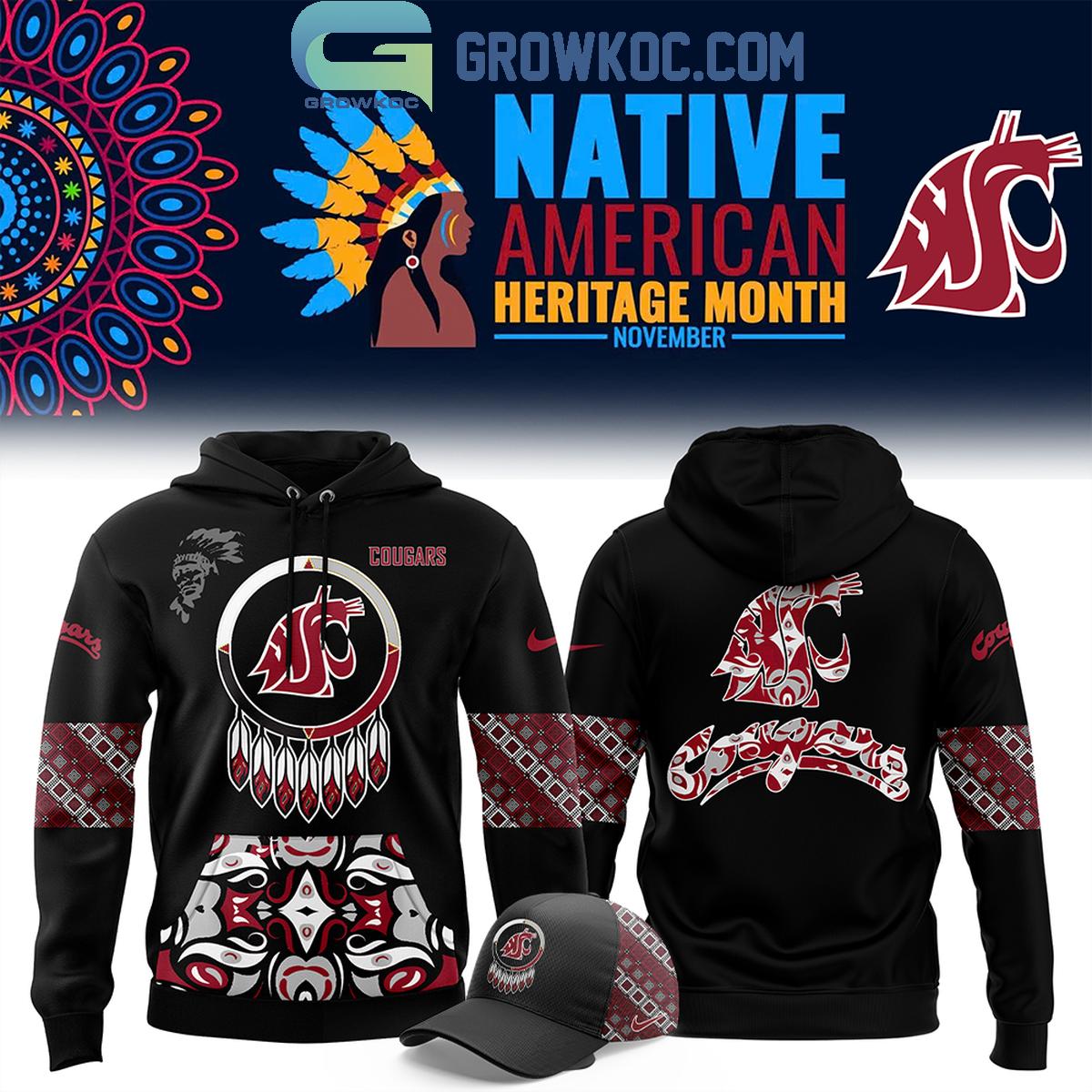 Washington State Cougars 2024 Native American Heritage Month Hoodie T Shirt 1 2irJP