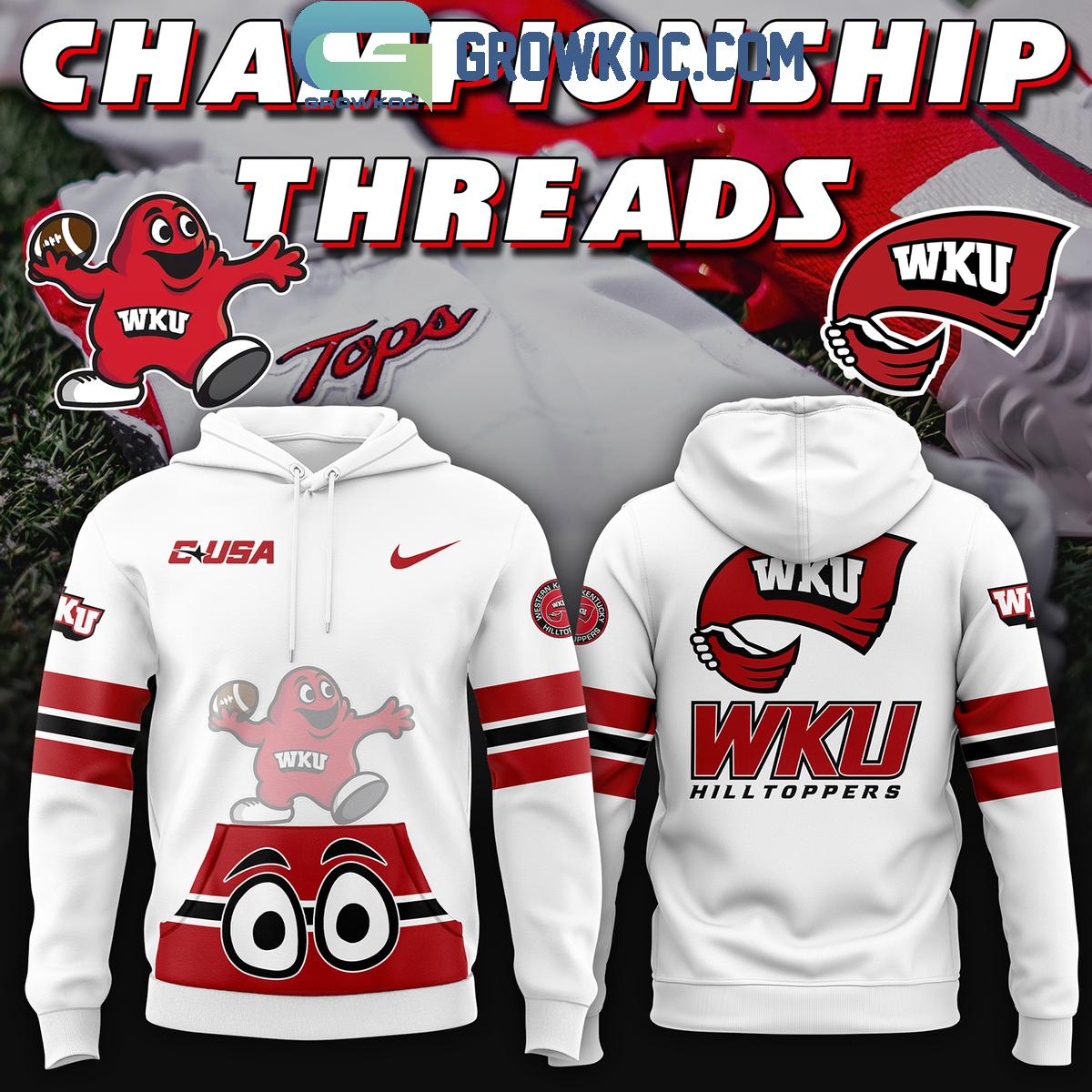 Western Kentucky Hilltoppers Football 2024 Championship Threads Hoodie T Shirt 1 XMFAi