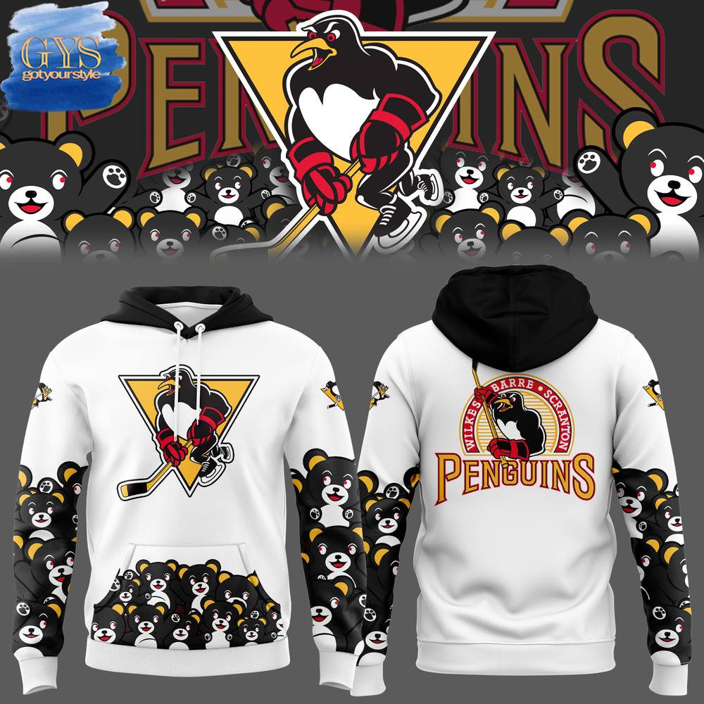 Wilkes Barre Scranton Penguins Teddy Special New Edition Hoodie 1